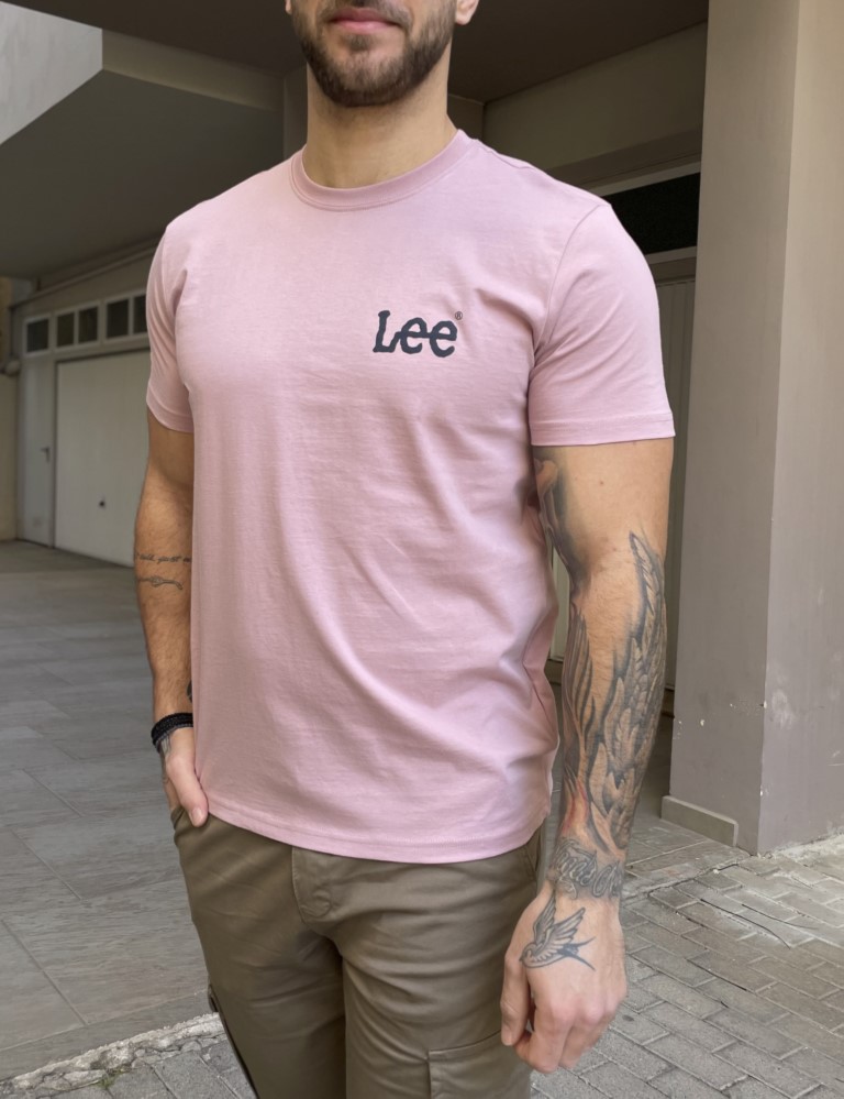 Lee Lee Wobbly T-shirt ροζ με στάμπα 112364536